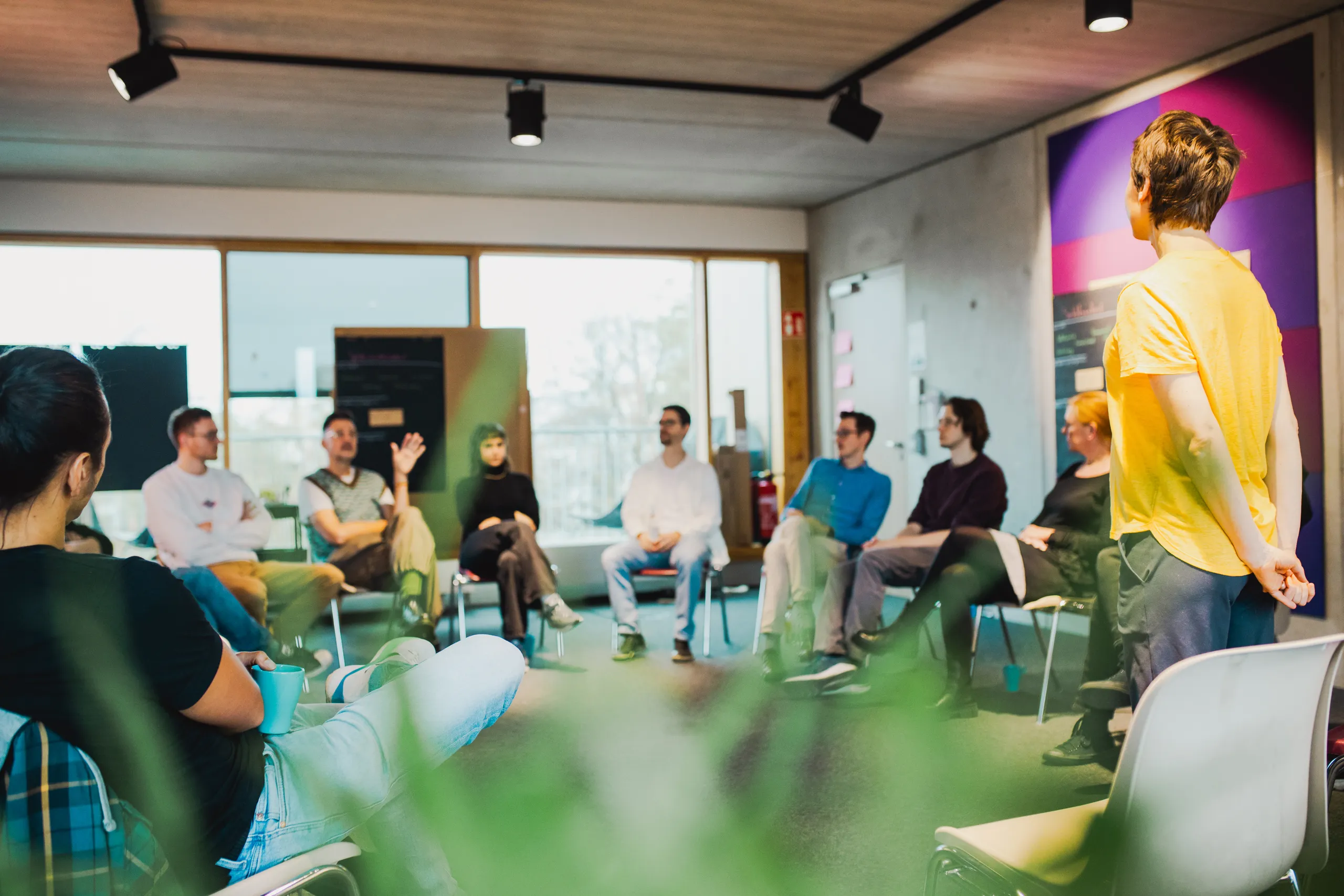 Das Entwicklungsteam im Dialog mit dem Kunden