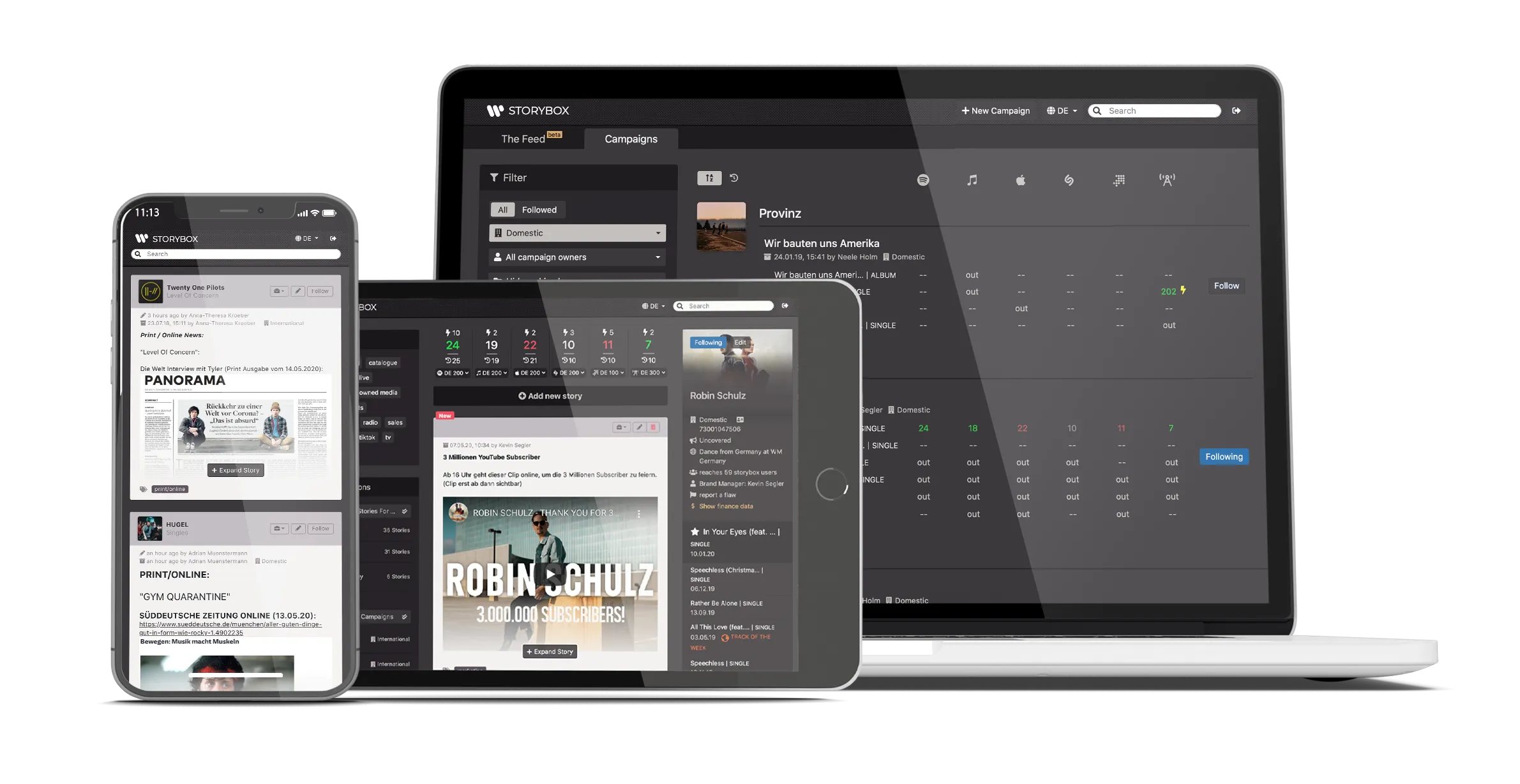 Mobile App Entwicklung: Interfaces Mobile Phone, ipad und Desktop